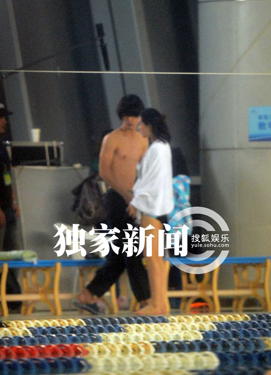 独家:刘诗诗搭配帅男拍新片 上演泳装诱惑