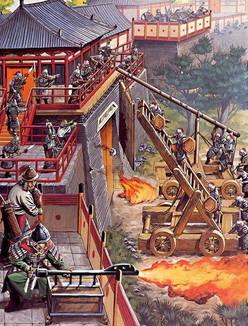 外国杂志上的中国古代战争场面