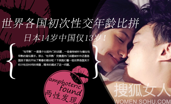 各国<em>初次性交</em>年龄比拼 中国13岁-女人频道