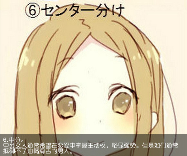 从女生刘海分析潜在个性