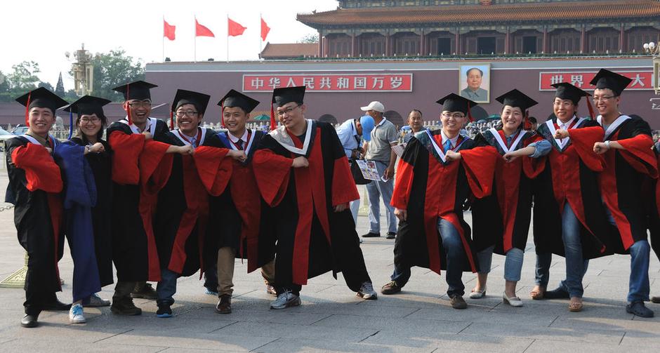天安门毕业照图片