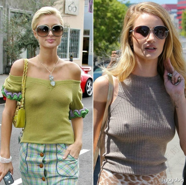 女星不<em>穿胸罩</em>庆祝无胸罩日6899167-搜狐时尚