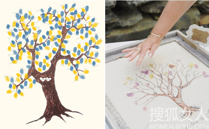 手印图照片墙 28个创意签名册