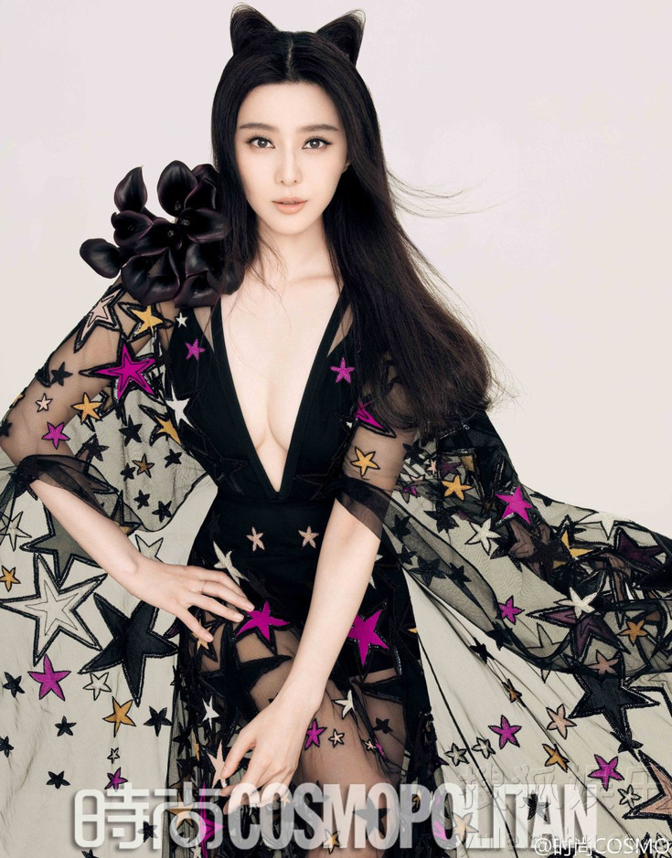 妩媚小野猫上线!范冰冰戴猫耳朵御姐变软妹(图)