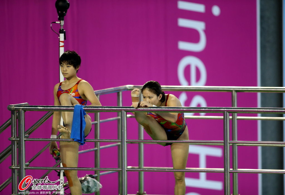2014年9月30日,2014年仁川亚运会,跳水女子双人10米跳台决赛,陈若琳