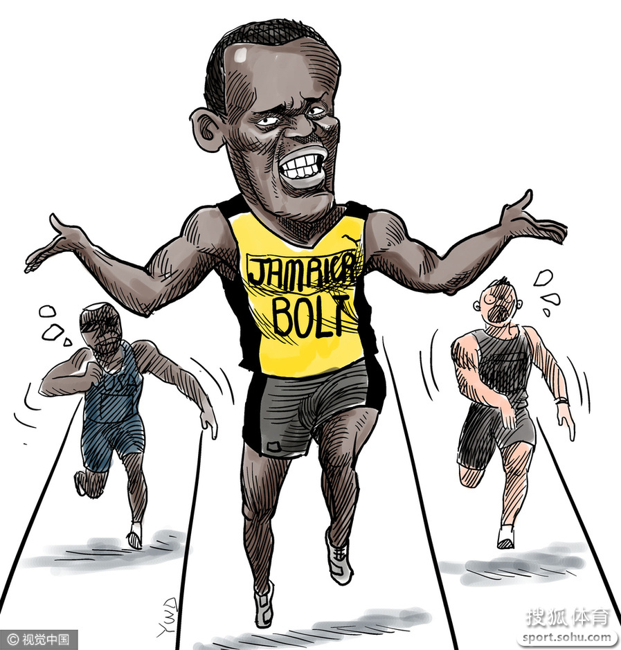 漫画:无敌是一种寂寞! 男子200米博尔特加冕