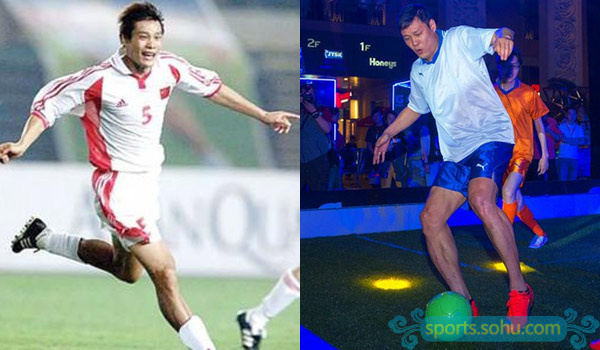 ( 1/ 46) 分享到左图是范志毅在2002年世界杯时的照片,右图是范志毅在