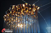2012年8月12日，2012年伦敦奥运会，奥运主火炬静待闭幕式。
更多奥运视频>> 更多奥运图片...