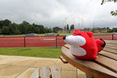 2012年7月15日，伦敦郊外，前方记者来到2012年伦敦奥运会草莓山圣玛丽学院训练营，这里将在奥运...