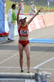 2010年11月27日，广州，2010年广州亚运会女子马拉松，周春秀夺冠，朱晓琳摘银。