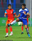 2010年11月7日，广州，2010亚运会男足首日，科威特2-0印度。