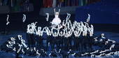 9月6日晚8点，北京2008年残奥会开幕式在国家体育场“鸟巢”举行，场面恢宏。
